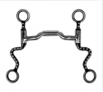 Myler Black Steel Western Seven Shank Bit MB 36 Mouth-Free Shipping
