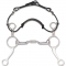 Myler Long Shank Combination Bit Low Port Comfort Snaffle - 5"-Free Shipping