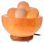 Himalayan Salt Lamp with 5 Massage Crystal Salt Balls