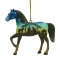 Painted Ponies Away in a Manger Christmas Horse Ornament