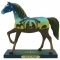 Painted Ponies Away in a Manager Horse Figurine