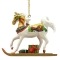 Painted Ponies Christmas Sleigh Ride Horse Ornament