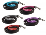 Perri's Leather METALLIC Padded Leather Dog Leash