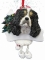 Personalized Dangling Dog Ornament - King Charles Tri-color