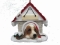 Personalized Doghouse Ornament - Basset Hound