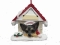Personalized Doghouse Ornament - Chihuahua Black
