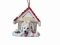 Personalized Doghouse Ornament - German Shepherd White
