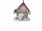 Personalized Doghouse Ornament - Poodle White