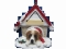 Personalized Doghouse Ornament - St. Bernard