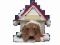 Personalized Doghouse Ornament - Viszla