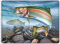River's Edge Tempered Glass Cutting Board - Trophy Rainbow Trout