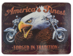 River's Edge Tempered Glass Cutting Board - MotorCycle American Finest