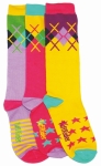 ROCK STAR 3 PACK SOCKS