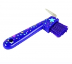 ROMA STARS PLASTIC HOOF PICK WITH BRUSH