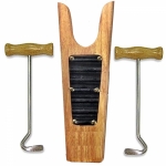 Roma Wooden Boot Jack With Wooden Boot Pulls