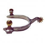 Rose Design Stainless Steel Ladies Roping Spur