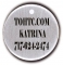 Round Nickel Dog Tag