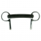 Rubber Mullen Mouth Half Cheek Bit - 5" Malleable Iron