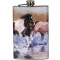 Running Horses Design Stainless Steel Flask with Loading Funnel