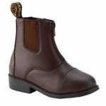 Saxon Equileather Zip Childrens Paddock Boots