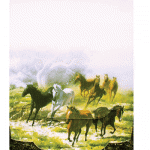 Slanted Horse Herd Memo Pad