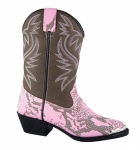 Smoky Mountain Kids Cody Snakeskin Print Western Boots