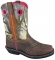 Smoky Mountain Ladies Pawnee Square Toe Boot - Pink Camo