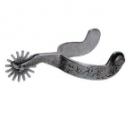 Stainless Steel Gal Leg Men's Engraved Spur ¾" Band