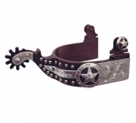 Texas Star and Studs Antique Brown Men's Spur