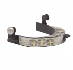 Three Crosses Motif Barrel Racing Style Ladies Spur