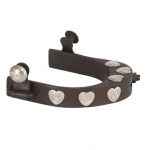 Three Hearts Motif Barrel Racing Style Ladies Spur