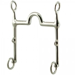 Tom Bass Weymouth High Port Bit - No Curb Chain - 5"