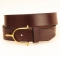 Tory Leather 1 1/2" Havana Belt with Solid Brass Spur Buckle