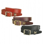 Tory Leather 1 1/2" Strap Belt with Signature Keeper