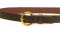 Tory Leather 1 1/4" Plain Belt With Brass Buckle