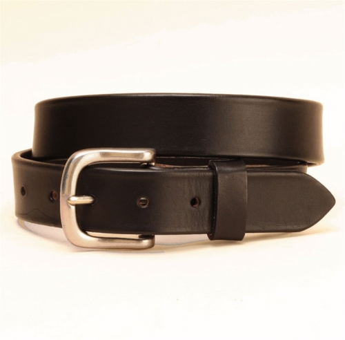 Tory Leather 1 1/4' Plain Strap Belt with Square Buckle by Tory Leather ...