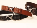 Tory Leather 1 1/4" Nickel Hoof Pick Buckle Belt