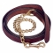 Tory Leather 1" Lead with 24" Solid Brass Chain