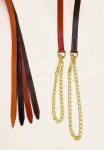 Tory Leather 1" Lead with 30" Solid Brass Chain