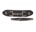 Tory Leather 1" Snaffle Bit Belt with Nickel Buckle