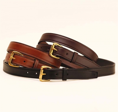 Tory Leather 1' Stitched Belt, leather belt, Made in the USA at