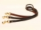 Tory Leather 3/4" x 6' Plain Leather Creased Dog Leash with Rolled Hand Hold