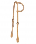 Tory Leather 5/8" Harness Leather One Ear Headstall with Tie Ends