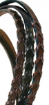 Tory Leather 60" Laced Reins/Hook and Stud Ends