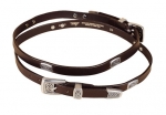 Tory Leather Bk w/ Filigree Buckle & Conchos