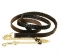 Tory Leather Braided Lead with 24" Solid Brass Chain