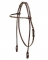 Tory Leather Bridle Leather Arabian Rolled Brow Band Headstall