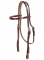 Tory Leather Bridle Leather Brow Band Headstall Soild Brass Buckle