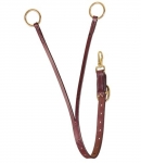 Tory Leather Bridle Leather Training Fork - Brass Hardware