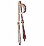 Tory Leather Buckaroo Paddle Cheek Silver Double Ear Headstall